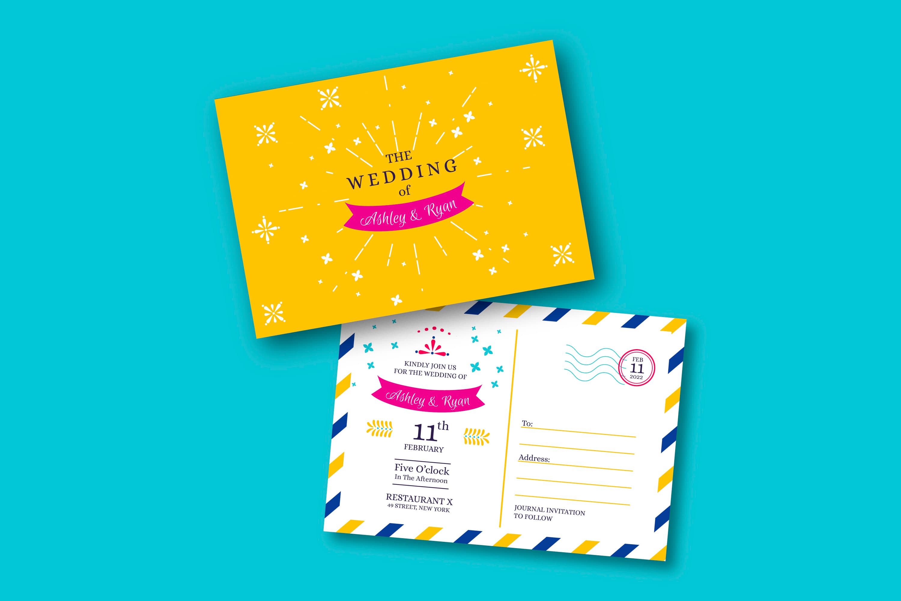 Premium postcard